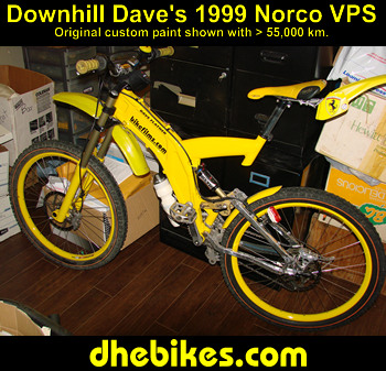 Click for a larger image of Downhill Dave's cross-country long travel mountain bike